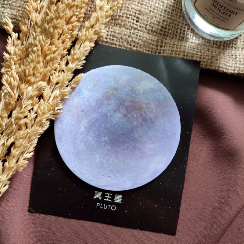

0STICKY NOTE GALAXY NOTEPAD MEMOPAD PLANET AESTHETIC BULLET