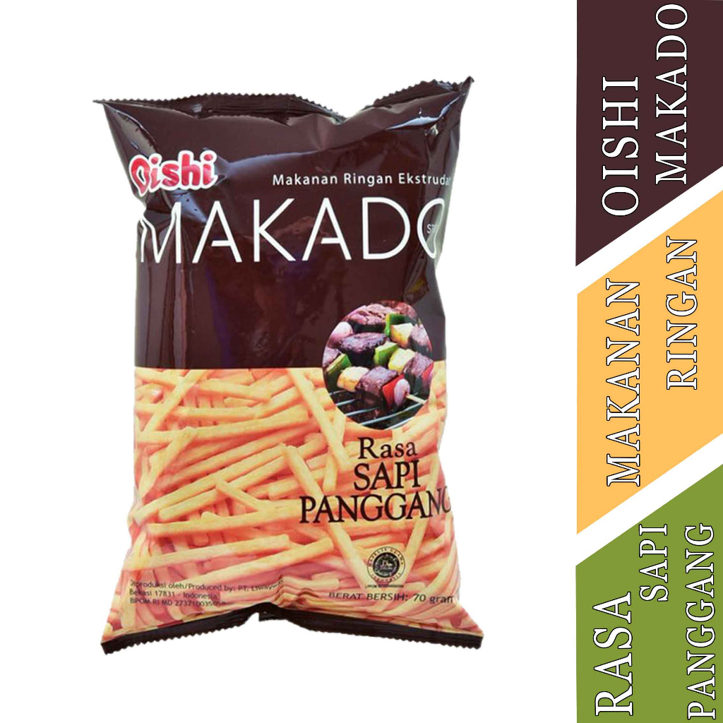 

SNACK OISHI MAKADO RASA SAPI PANGGANG 60g