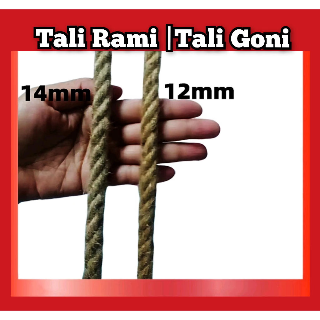 

Tali rami tali goni 12mm dan 14mm （Yang termurah）tali tambang[READY STOCK ]