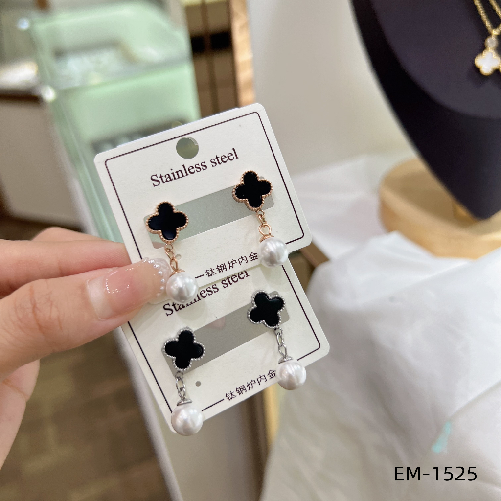 Anting Titanium Permata Cantik Perhiasan Fashion 1525