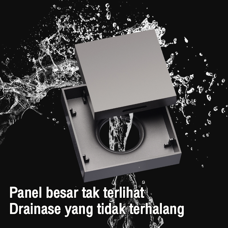 REAIM Floor drain Stainless anti serangga /banjir/kecoa/tikus SUS 304 Tile insert Saringan Strainer Saringan Got Kamar Mandi Anti Bau