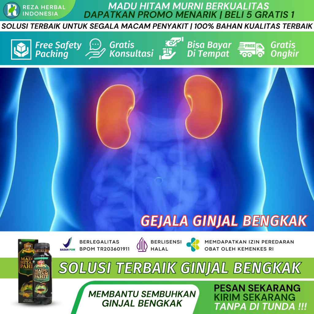 IDR Madu Hitam  Obat Ginjal Bocor // Obat Ginjal Bengkak  350 gram