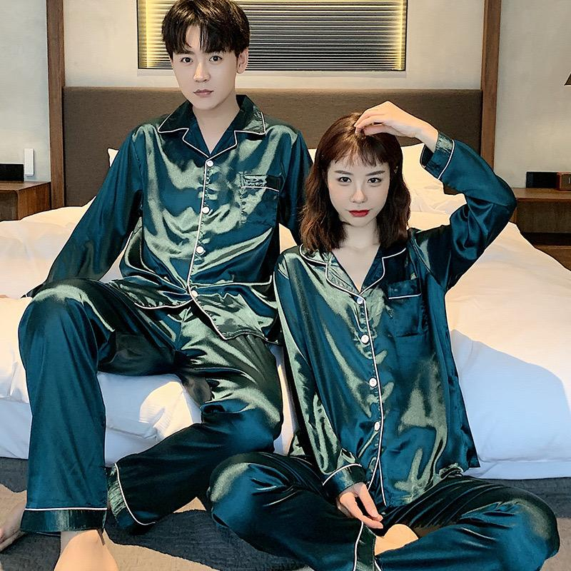 Ready Stock!!! UNISEX Baju Tidur Piyama Set Bahan Satin POLOS Lengan Panjang Celana Panjang / Piyama Import / Super High Quality / Baju Tidur Import / Baju Tidur Murah / Piyama Set / Baju Tidur Set