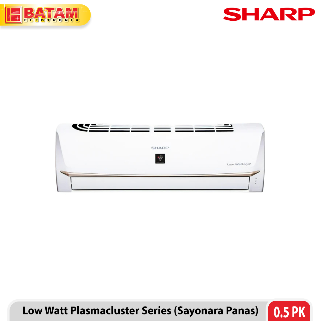 SHARP AC 1/2 PK Low Watt Plasmacluster Series (Sayonara Panas) - AH-AP5UHL