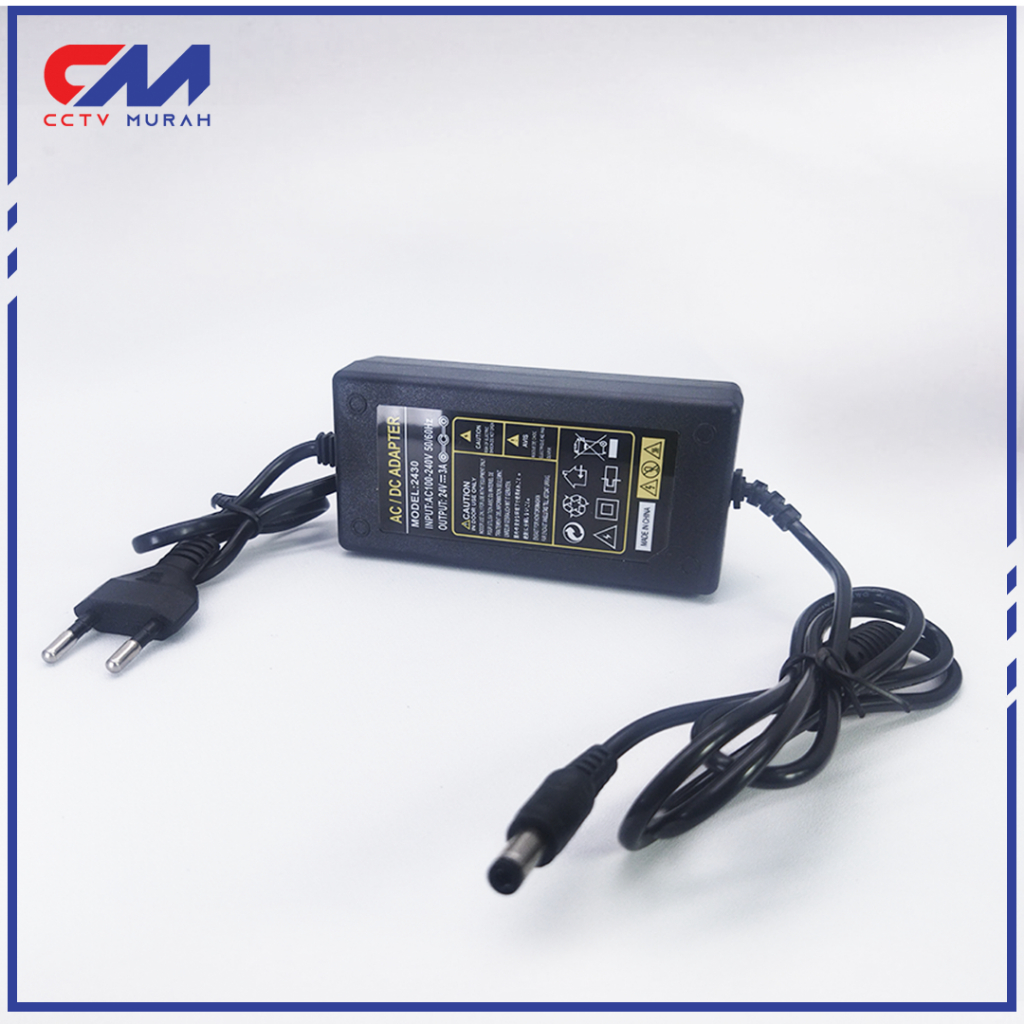 ADAPTER 24V 3A ADAPTOR PSU INPUT 220VAC WITH JACK 2.1X5.5MM MIST LED