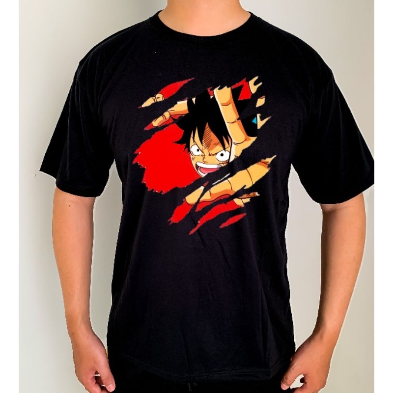 CONSILIA.ID KAOS HITAM LUFFY | ONE PIECE | ALL SIZE | UNISEX