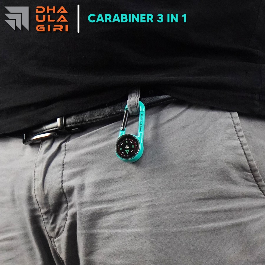 Carabiner Compass Dhaulagiri Gantunga Kompas Outdoor Camping Aksesoris