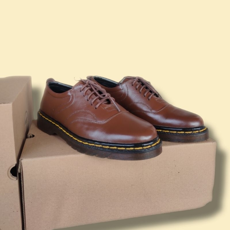 Sepatu Pria Low Bots Kulit Asli Original