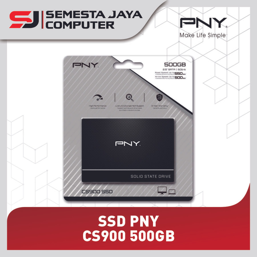 SSD PNY 500GB Sata 2.5&quot; -CS900