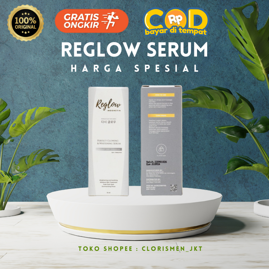 PROMO ORIGINAL Serum reglow Perfect Glowing &amp; Whitening Serum Reglow - Serum Wajah- Pencerah wajah