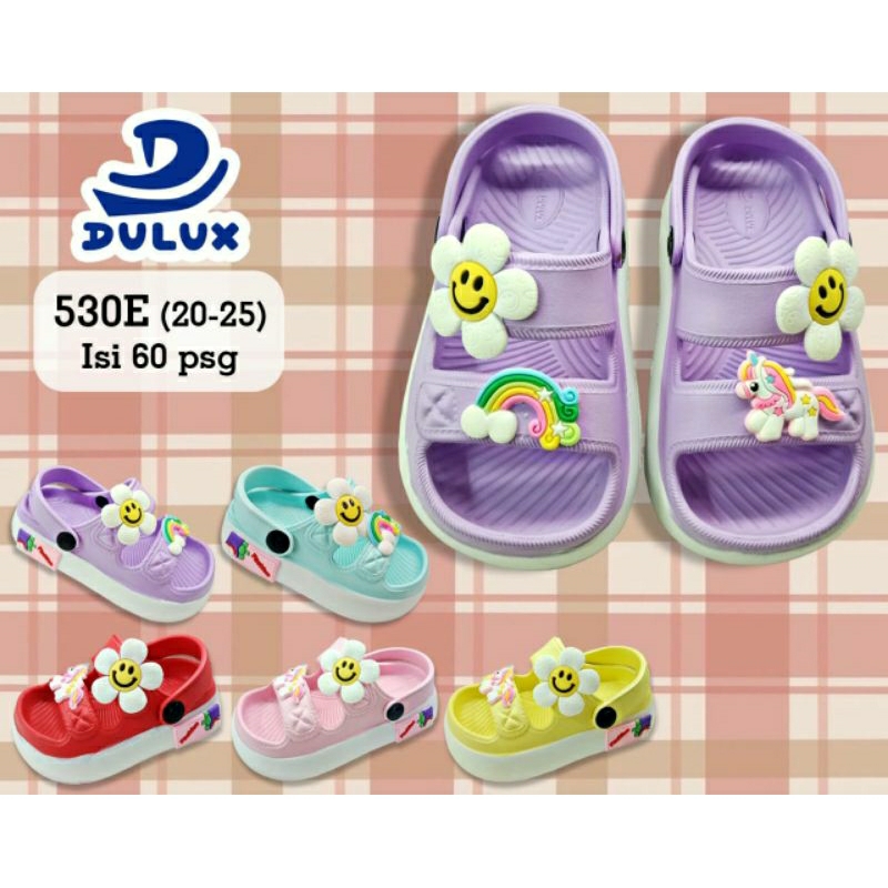 530 DE SANDAL FUJI ANAK TERBARU MOTIF BUNGA BAN2 DULUX 20-29