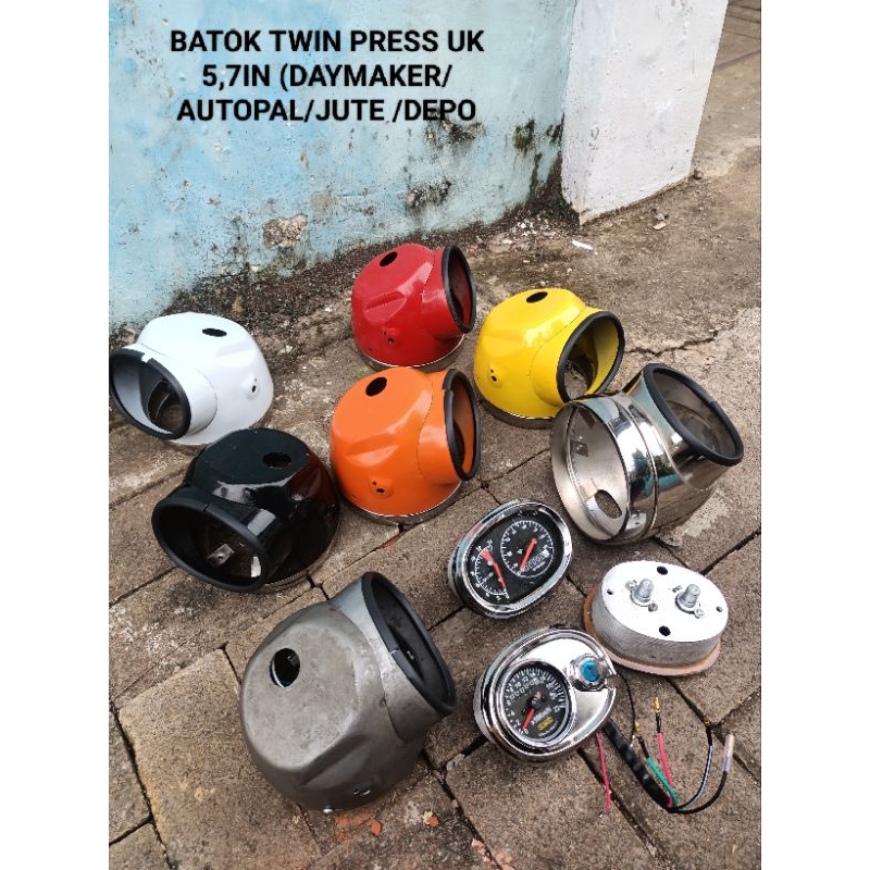 BATOK LAMPU HONDA TWIN/BATOK LAMPU TWIN PRESS PNP CB +KARET PREDAM GETAR
