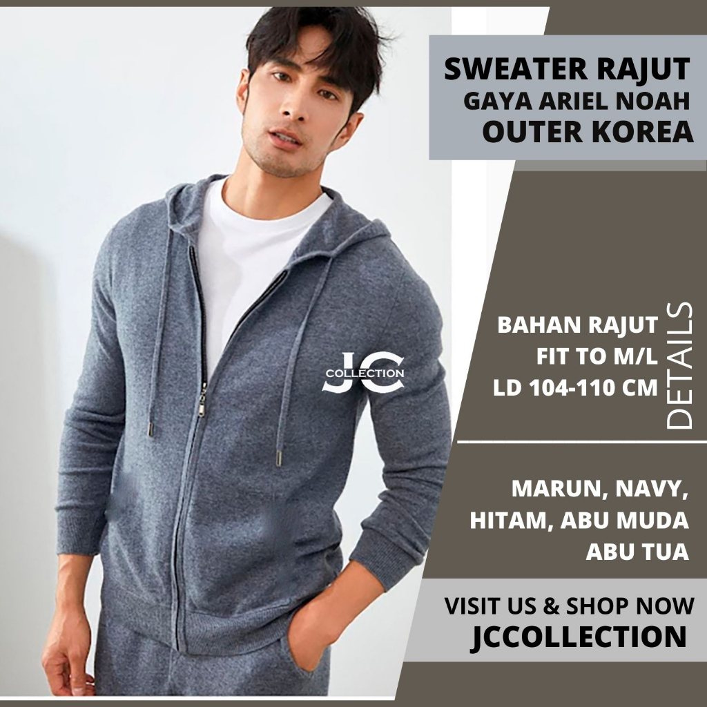 Ariel Knitting Outer Jacket Sweater Roundhand Arriel polos- JCCollections