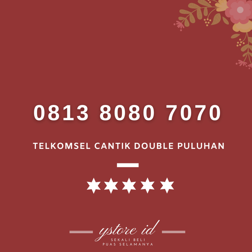 Double Puluhan | NOMOR CANTIK SIMPATI 8080 7070 KARTU PERDANA TELKOMSEL NOMER SERI BELAKANG ABAB