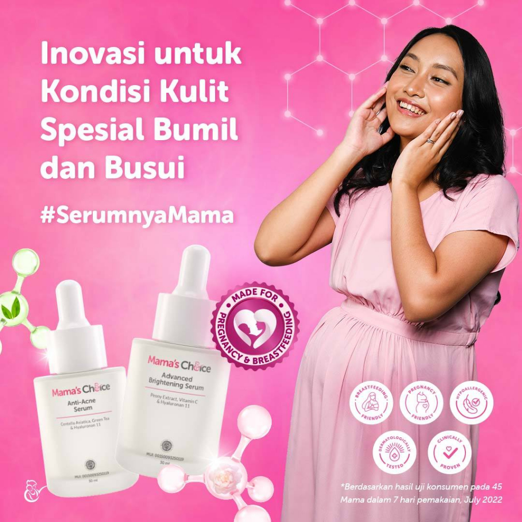 Mama's Choice Anti Acne Serum 30ml / Mama Choice Serum Anti Jerawat 30 ml / Skincare Ibu Hamil Serum Jerawat / Skin care Jerawat Ibu Hamil