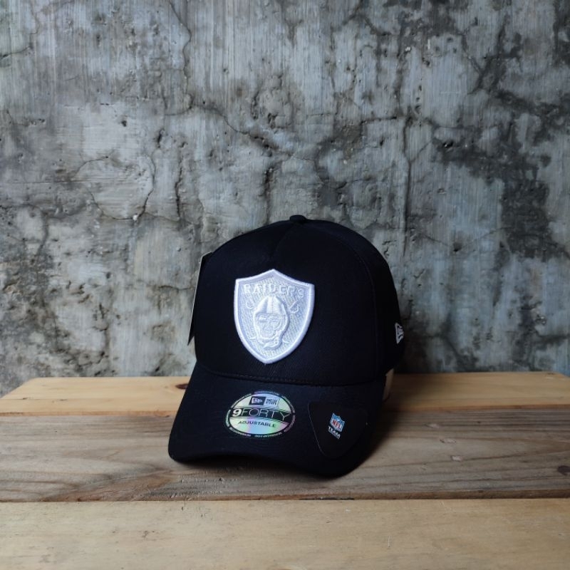 Topi Baseball Oakland Raiders Hitam