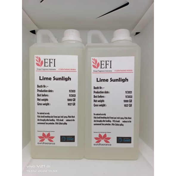 Bibit parfum  aroma Jeruk nipis ala sunlight 1 Liter