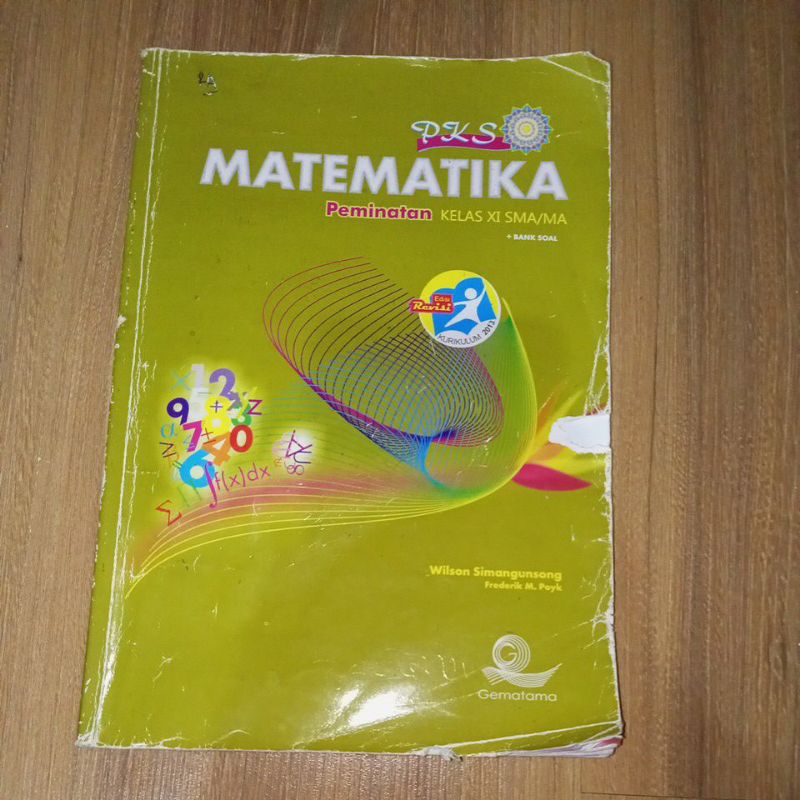

PRELOVED BUKU MATEMATIKA PEMINATAN KELAS 11 SMA PKS / GEMATAMA (BUKU BEKAS PAKAI PRIBADI)