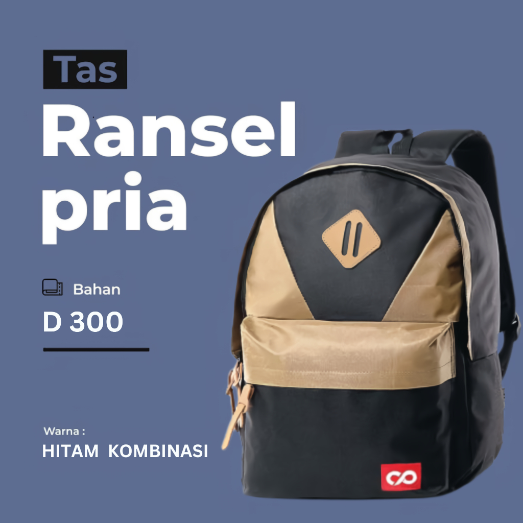 INFICLO Tas Ransel Pria Terbaru Dewasa Remaja SMA Kuliah Kerja Seminar Punggung Laptop Premium Original Backpack Tas Gendong Distro Cowok Keren Kekinian Terbaru Waterproof Bahan Premium Import Model Terbaru Original Warna Hitam Kombinasi