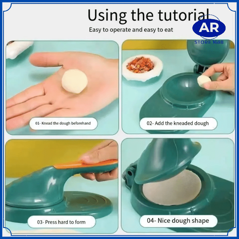 AR CETAKAN PASTEL SERBAGUNA / ALAT PEMBUAT CETAKAN KULIT PANGSIT / GYOZA / DUMPLING / SIOMAY / DIMSUM SERBAGUNA