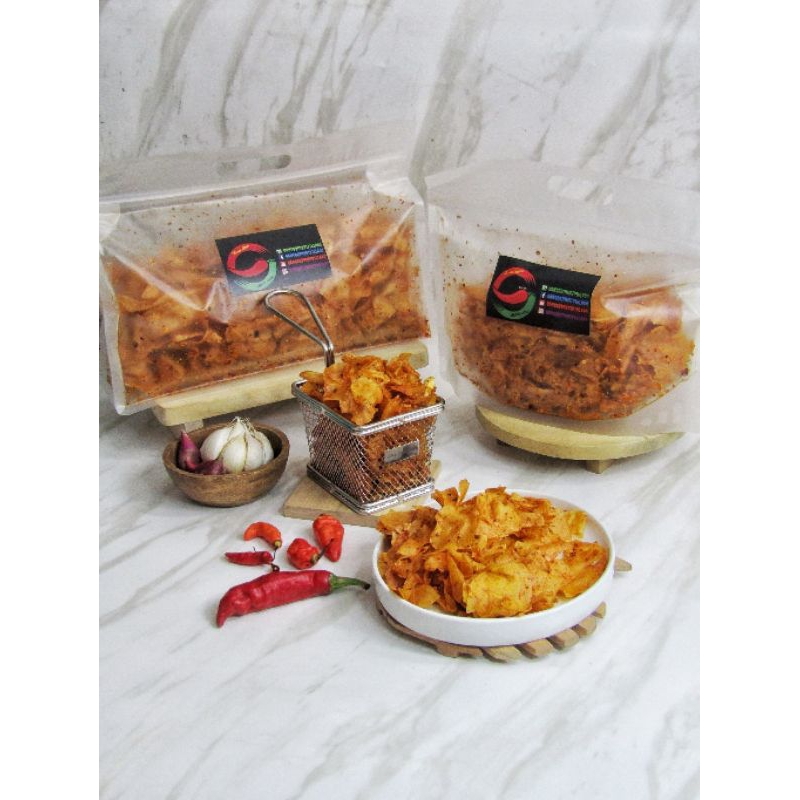 

Keripik Singkong Pedas 500g #kripset #pedas