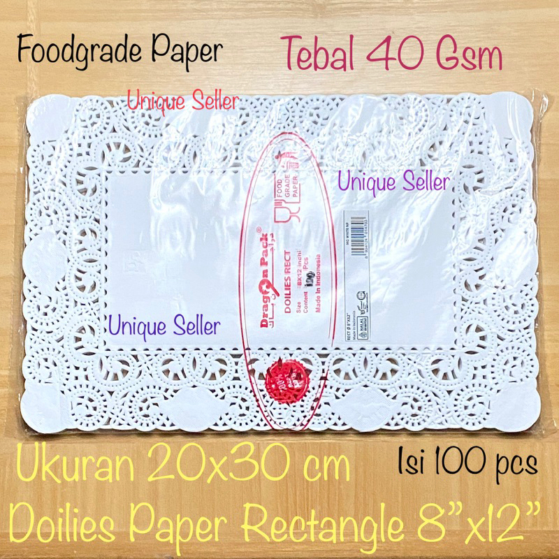 [100 pcs] Doilies Paper Kotak Rectangle 16.5x24 16x35 20x30 25x36.5 cm / Kertas Alas Renda Doily Doyly Paper 16.5x24cm 16x35cm 20x30cm 25x36.5cm / Paper Doilies 6.5”x9.5” 6.5”x14” 8”x12” 10”14.5” / Alas Kertas Renda Undangan 16,5x24 25x36,5 cm