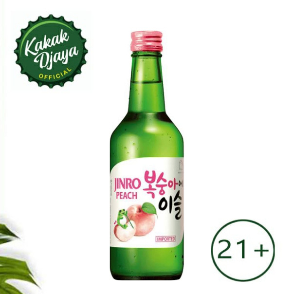 Chamisul Jinro Peach 360 ml Botol Jinro Peach Chamisul peach Soju