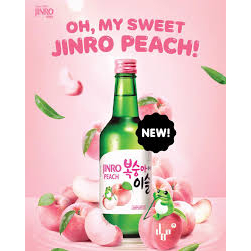 Chamisul Jinro Peach 360 ml Botol Jinro Peach Chamisul peach Soju