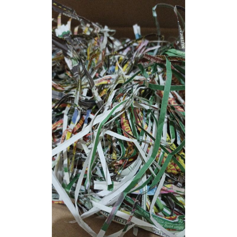 

[500 gr] SHREDDED PAPER / KERTAS CACAH / SERUT / RUMPUT / KAWUL