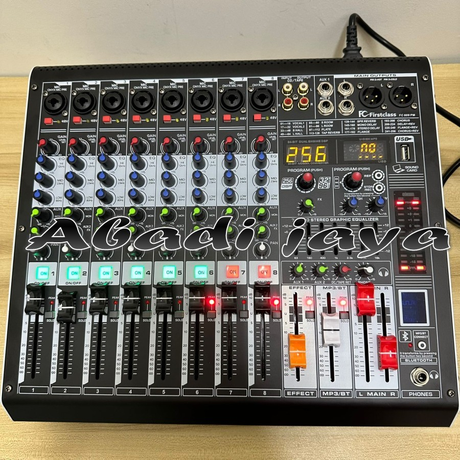 POWER MIXER FIRSTCLASS FC 809 PM / 809PM / FC809 PM (ORIGINAL)600w x 2