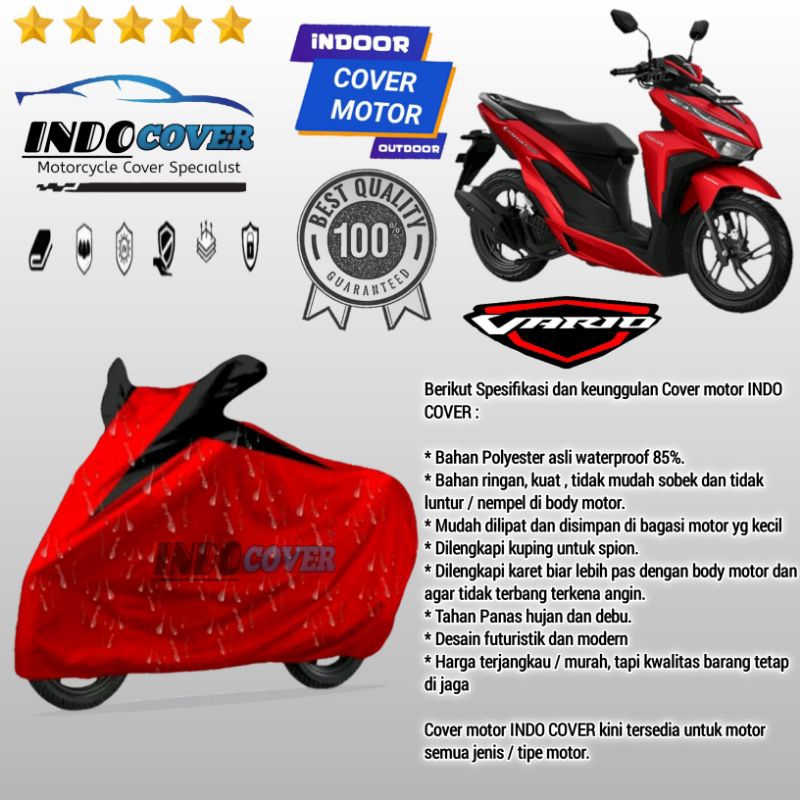 Sarung Motor Vario 110,125,150,160 Cover Motor Anti air Mantel motor waterproof Pelindung motor