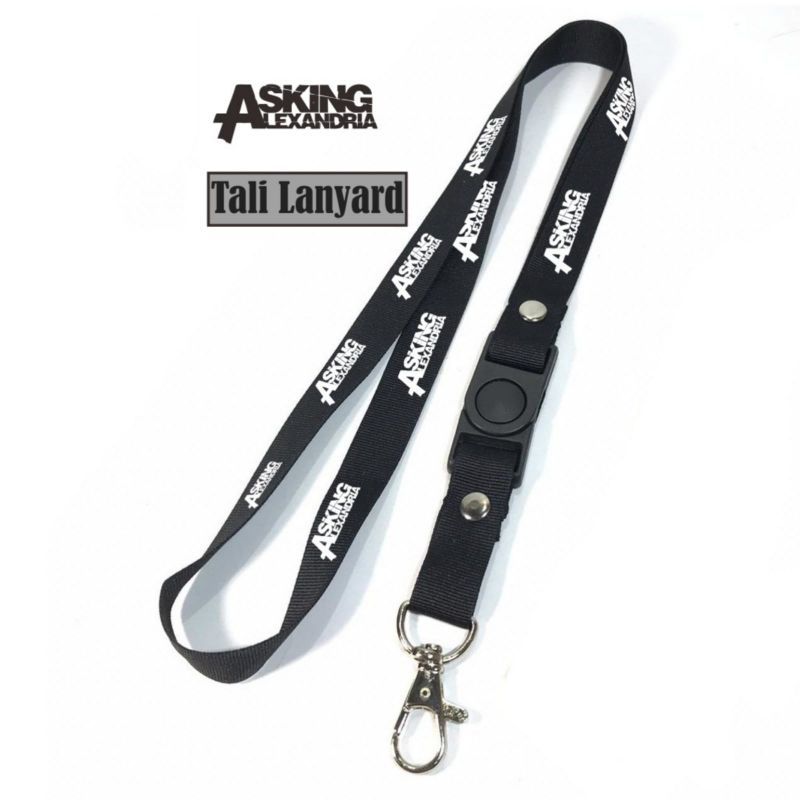 

lanyard ASKING ALEXANDRIA tali lanyard BAND METAL gantungan kunci name tag id card kartu nama / tali lanyard gantungan leher fullprint