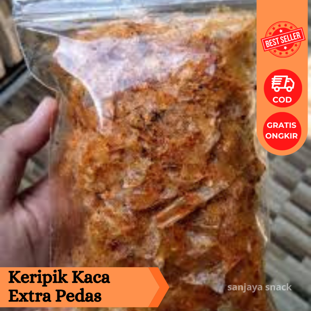 

keripik kaca /keripik beling pedas daun jeruk