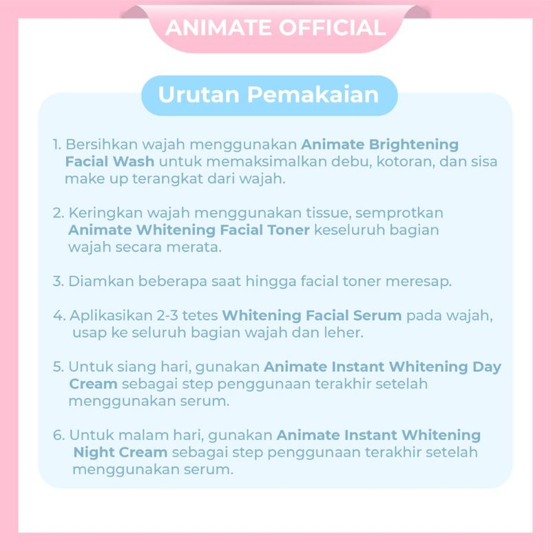 ANIMATE INSTANT WHITENING SERIES