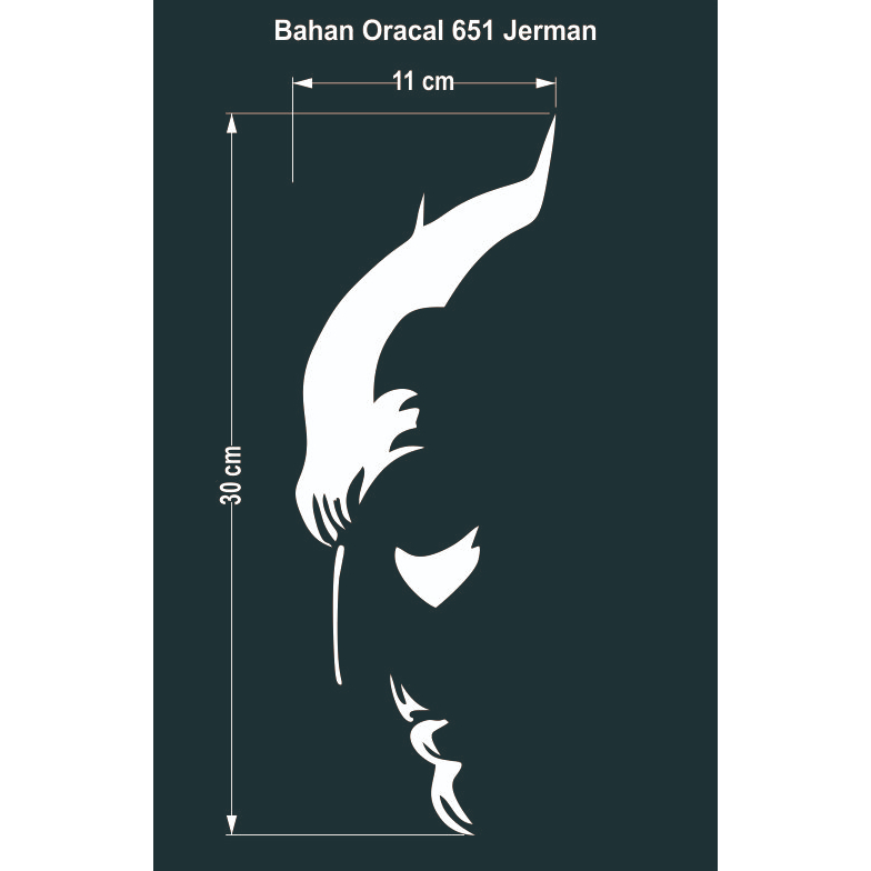stiker cutting mobil siluet wajah karakter