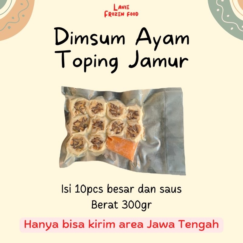 

Dimsum Siomay Ayam Topping Jamur Original Isi 10pcs Besar Enak