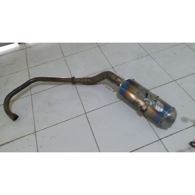 knalpot new megapro monoshock