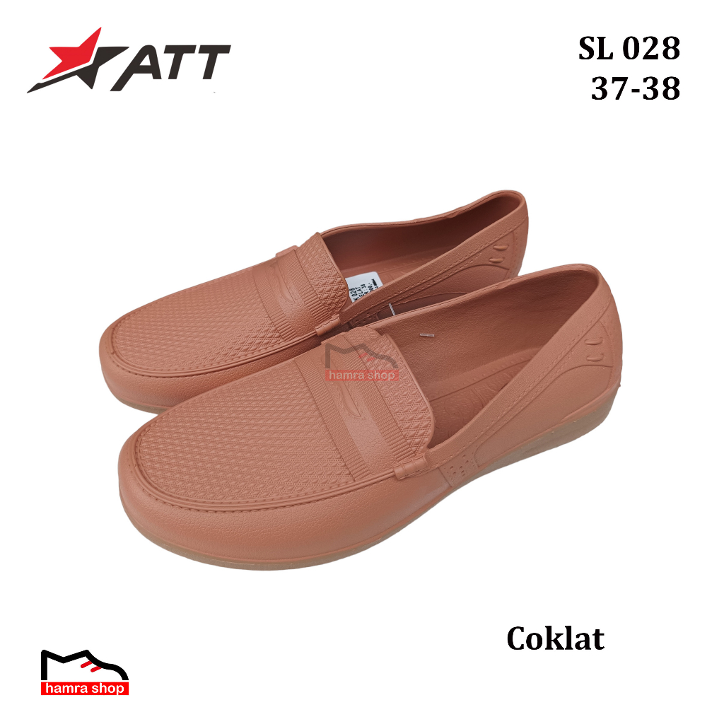 ATT SLK 028 - Sepatu Slip On Wanita dan Remaja Putri Bahan Karet