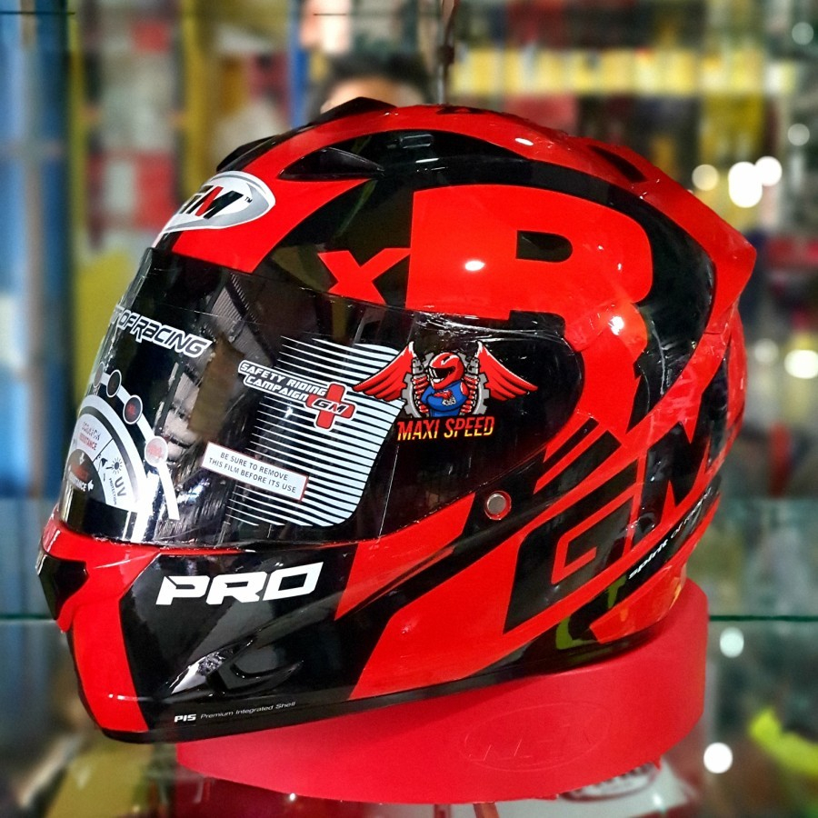 HELM GM race pro zr650 motif red HELM FULL FACE