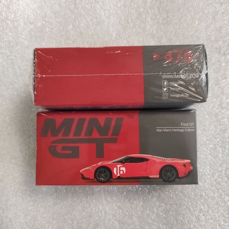 MINI GT 476 FORD GT ALAN MANN HERITAGE EDITION
