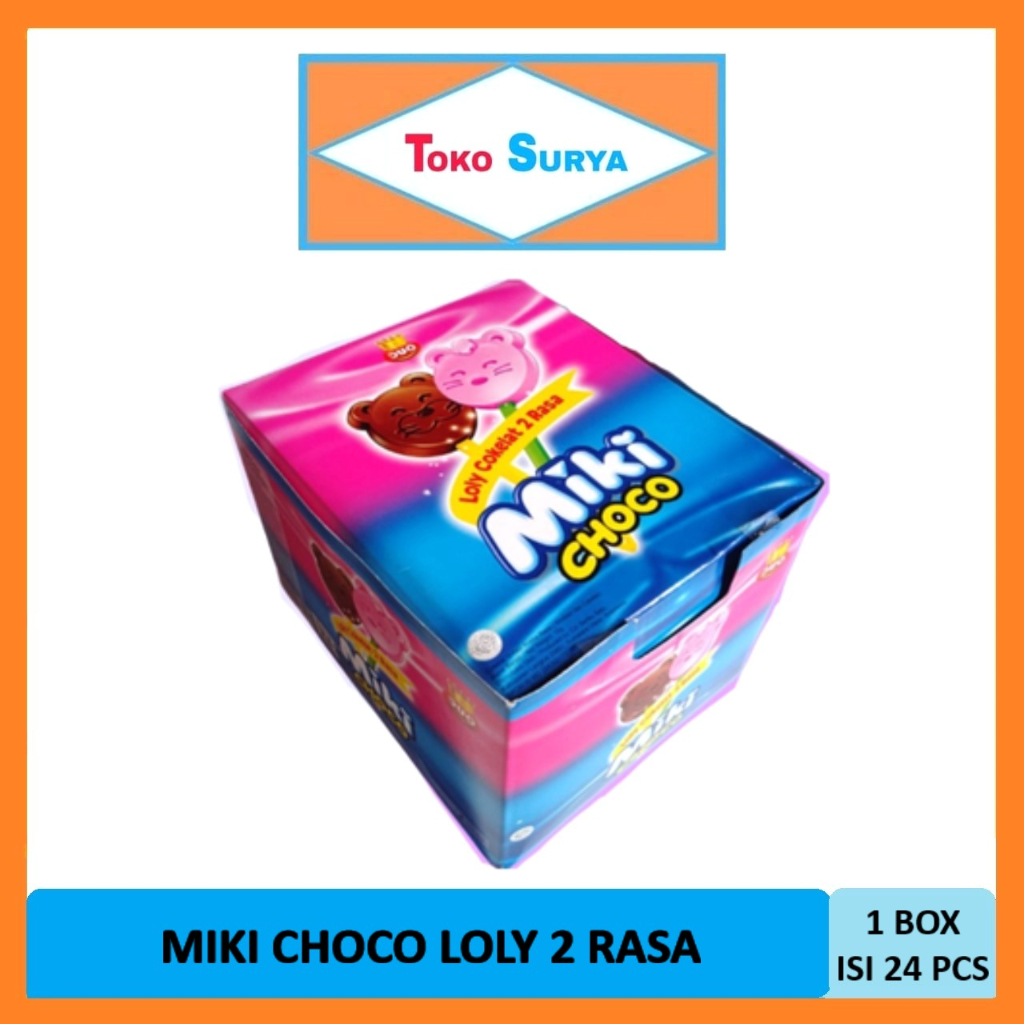 

Miki Choco Loly Cokelat 2 Rasa 24 x 12 Gr
