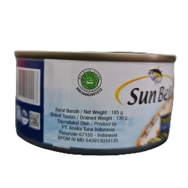 Sun bell Sunbell Potongan Ikan Tuna Chunk in Vegetable Oil Kaleng Cane 185 Gr