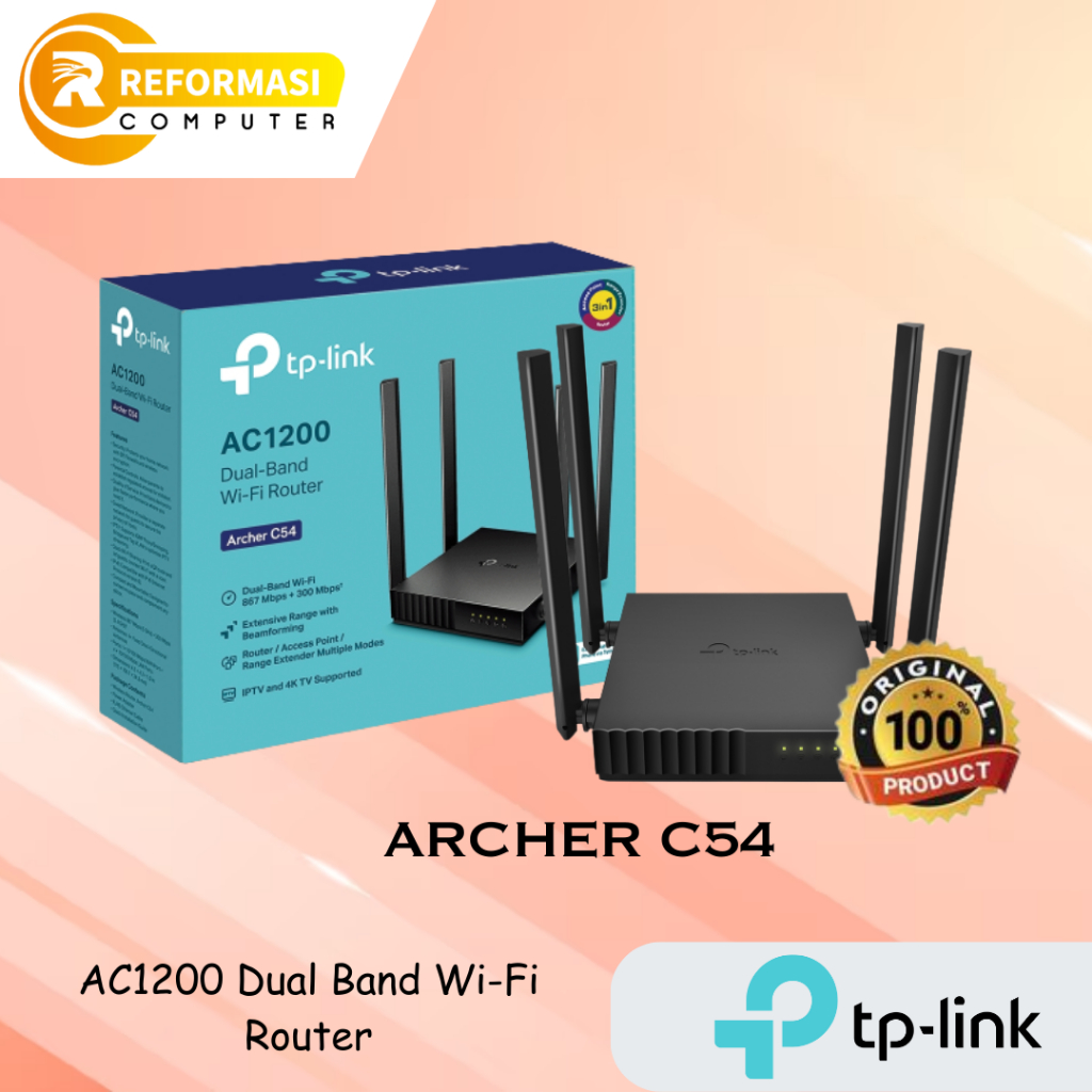 Routher Tp-Link Archer C54 AC1200 Dual-Band Wi-Fi Router