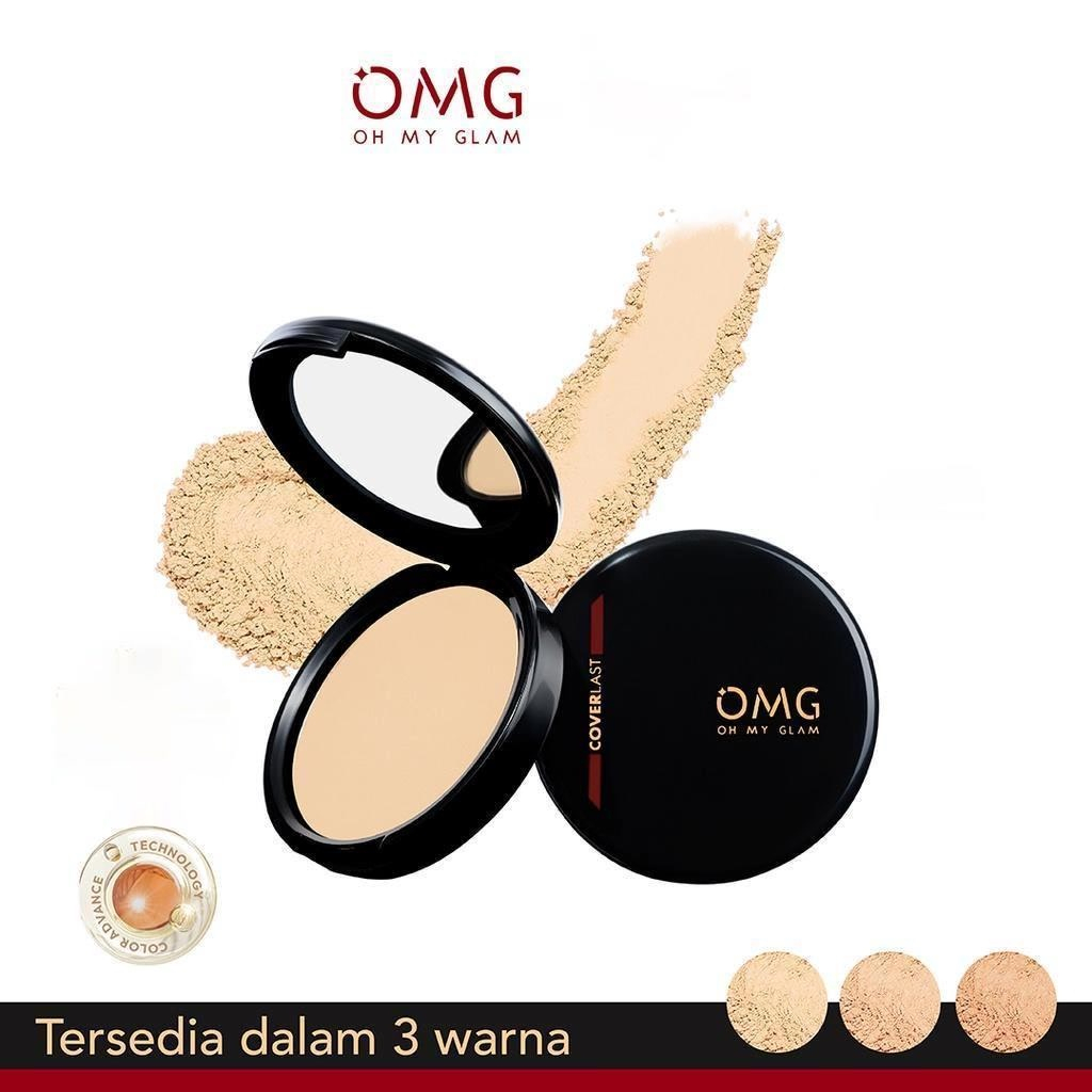 OMG Coverlast Two Way Cake  - Oh My Glam TWC Bedak Padat Kontrol Minyak SPF 20++