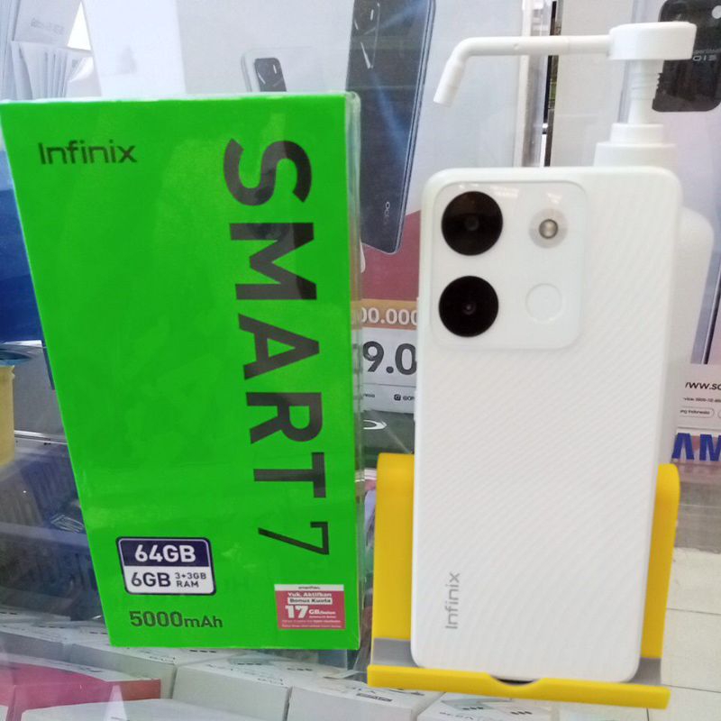 infinix smart 7 Ram 6 (3 + 3 ) / 64GB Garansi Resmi