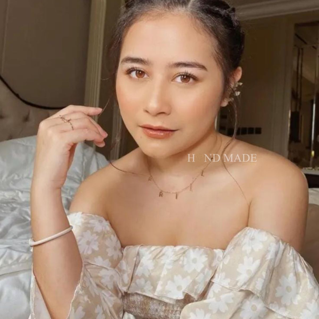 kalung nama titanium anti karat anak dewasa kalungnama aksesoris wanita necklace titanium aksesoris fashion