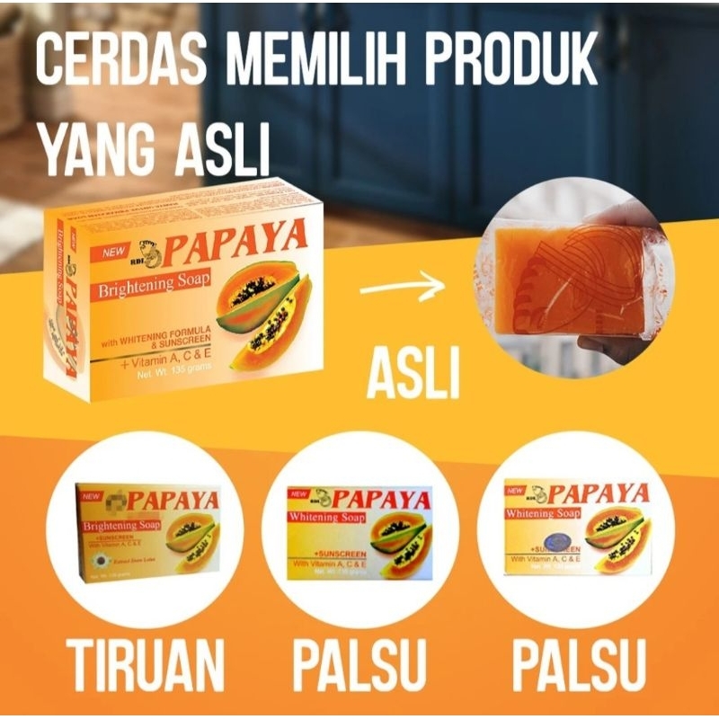 SABUN PEPAYA RDL 135GR 100% ORIGINAL ASLI [BPOM] Sabun Pepaya Asli Ori