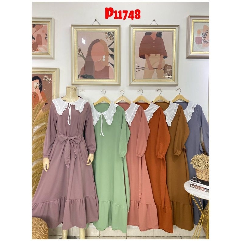 Gamis polos voxy/ Gamis murah kekinian
