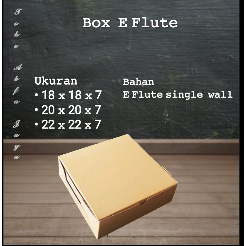 

(Box Murah) Box E flute single wall cocok untuk packing, souvenir, dll