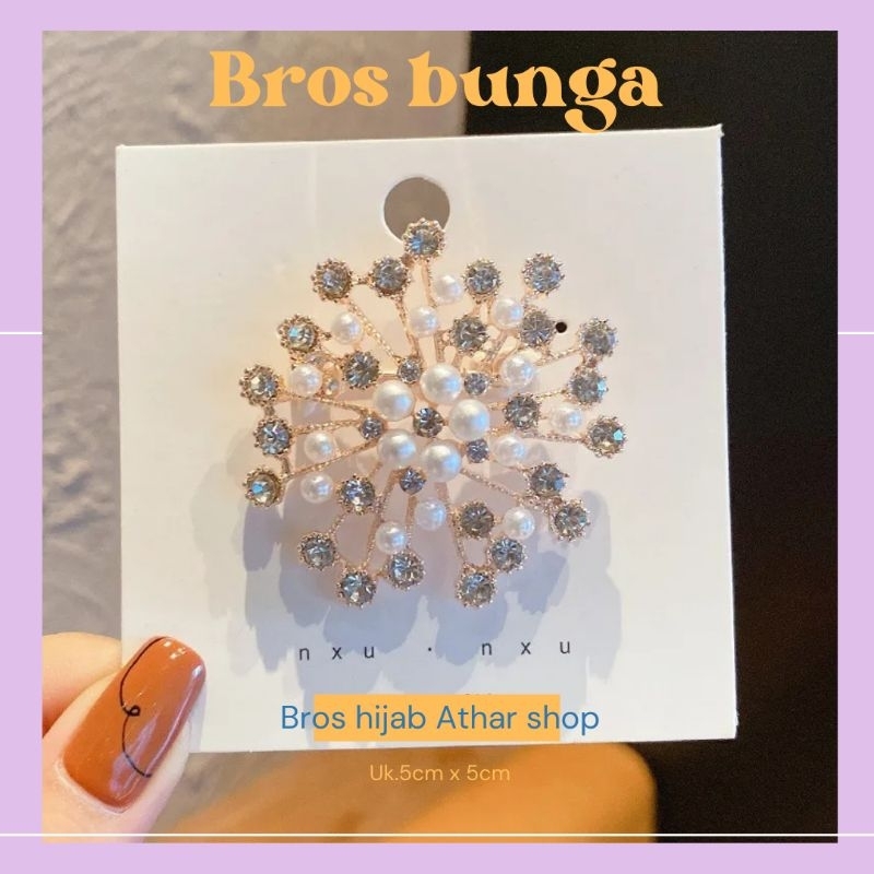 Bros wanita brooch bunga Bros baju Bros kerudung Bross kebaya aksesoris pin hijab by Athar Shop